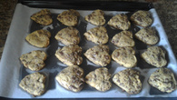 Cookies de baunilha com gotas de chocolate