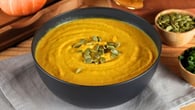 Sopa creme de abóbora cabotiá com carne
