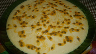 Mousse com suco de polpa