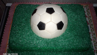Bolo de festa - campo de futebol