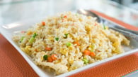 Arroz com queijo coalho
