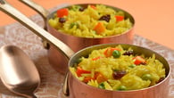 ARROZ COLORIDO COM CURRY E VEGETAIS