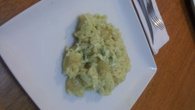 Risoto de gorgonzola e pêra