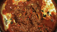 Shakshuka com carne moída