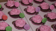 Cobertura de morango para cupcakes