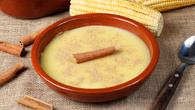 Curau de milho com leite condensado e creme de leite