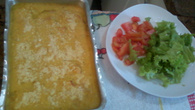 Filé de peito de frango com creme de milho
