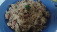 Arroz carreteiro de churrasco