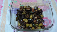 Salada de berinjela no microondas