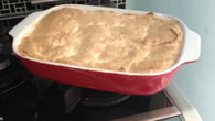 Sobremesa de banana com creme