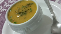 Creme de legumes com calabresa