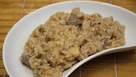Risoto de filé mignon