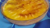 Torta de maçã com creme de laranjas