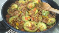 Abobrinha com carne