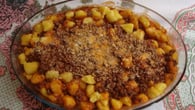 Nhoque de mandioquinha salsa