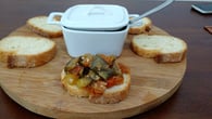 Bruschetta de beringela deliciosa