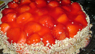 Torta deliciosa de morango