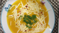 Creme de abóbora com gorgonzola
