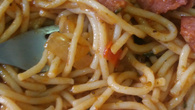 Macarrão com linguiça