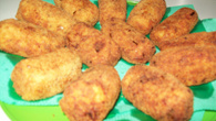 Bolinho de batata com sardinha