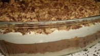 Pavê de chocolate de três camadas