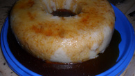 Pudim de mamão verde
