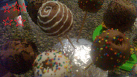 Maçãs do amor de chocolate