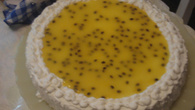 Bolo trufado de maracujá