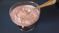 Mousse diferente de morango