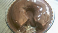 Pudim de preguiçoso de chocolate