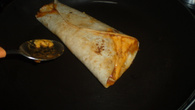 Wrap de frango e cheddar