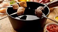 Fondue de carne saudável - sem óleo.