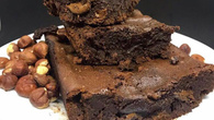 Brownie de avelã fit 