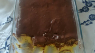 Pavê de chocolate com biscoito champagne