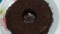 Pudim de chocolate de micro-ondas