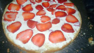 Bolo de morangos com creme de limão