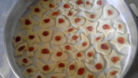 Biscoitos de leite condensado com geleia