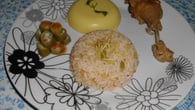 Galinha caipira com quiabo