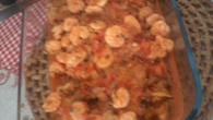 Filé de pescada ao molho de camarão
