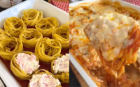 Toda vez que compro macarrão ninho preciso fazer esse macarrão recheado, meus filhos são apaixonados nessa receita