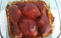 Frango ao forno com barbecue