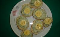 Aperitivo de gorgonzola e banana
