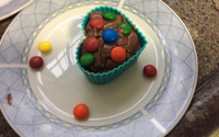 Cupcake de chocolate