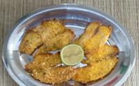 Filé de peixe empanado sem fritura