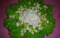 Salada de pêras com peito de peru defumado