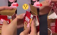 Com quantos anos você descobriu como dobrar a caixa do chocolate em pó e da maisena para armazenar do jeito certo?