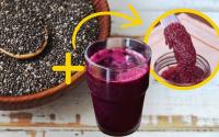 Coloque suco de uva na chia e veja a mágica acontecer para um café da manhã saudável de um jeito muito simples