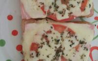 Pizza de pão de forma crocante da Cássia