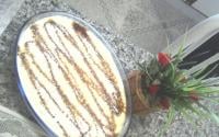 Pavê de coco com biscoito de chocolate