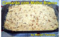 Camarão com molho branco